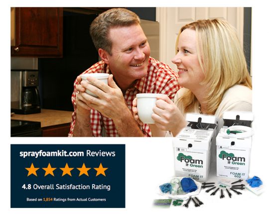 Spray foam insulation by Foam it Green